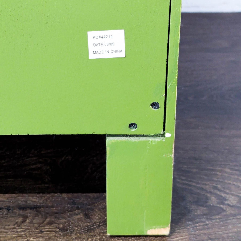 Pottery Barn Green Patterned 3-Drawer Dresser/Desk