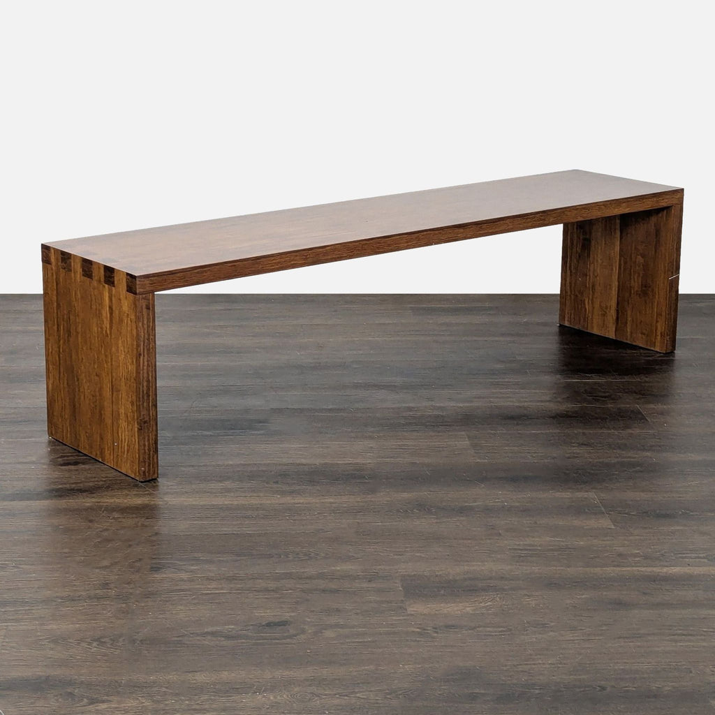 Wood Waterfall Bench