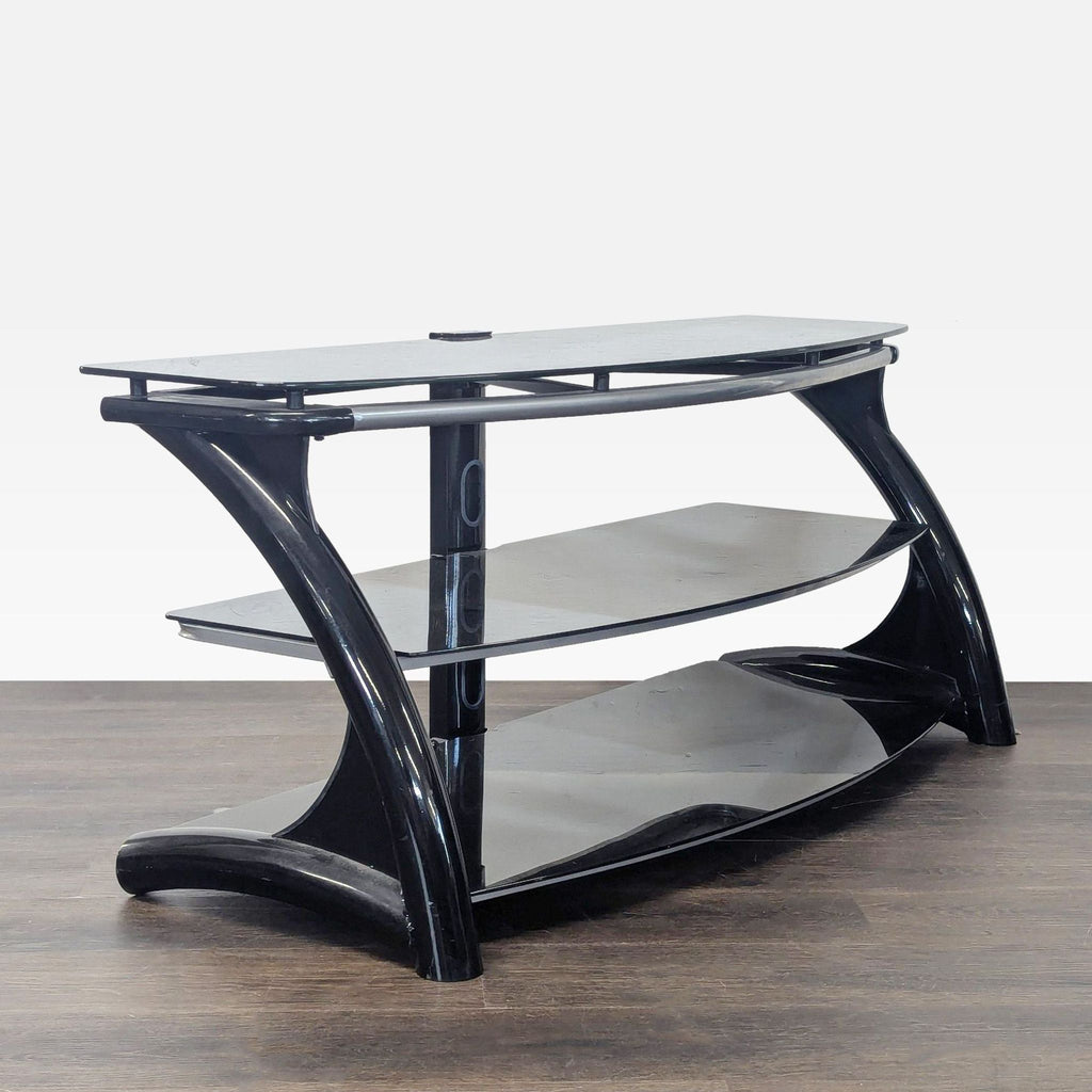 Entertainment center TV stand by Whalen Furniture, offering tilt, swing, and 45° swivel for flexible viewing.