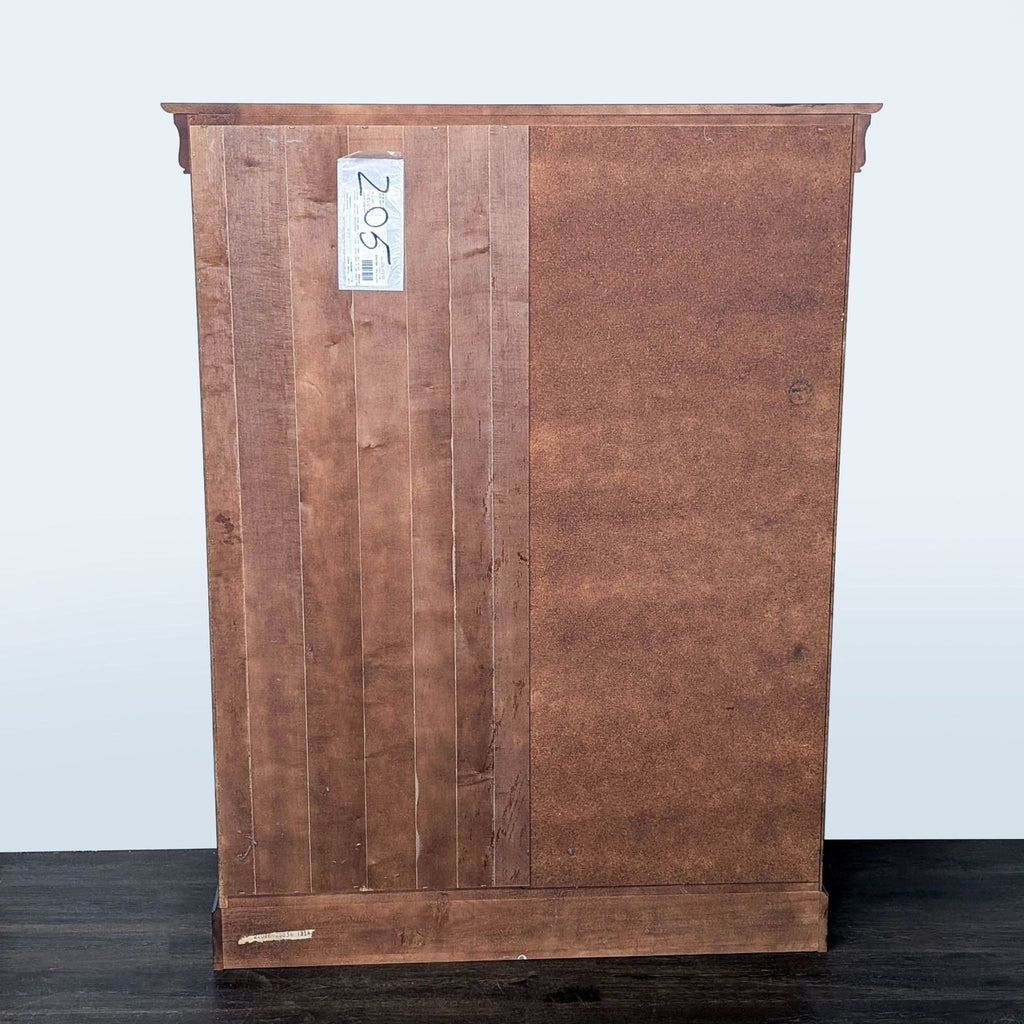 HPL Dark Wood Wardrobe Dresser with 6 Drawers and Adjustable Shelves