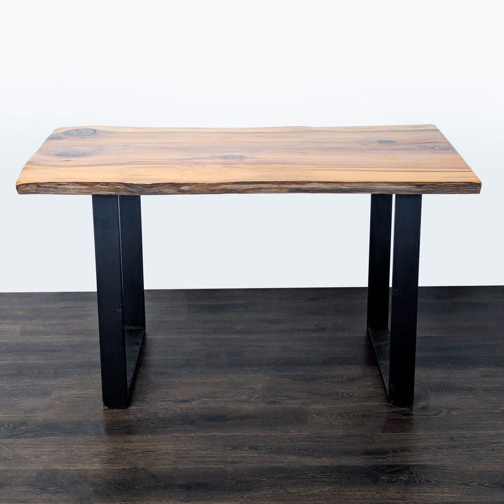 Live Edge Dining Table with Metal Sled Legs - Accepted Offer (23.17% discount)