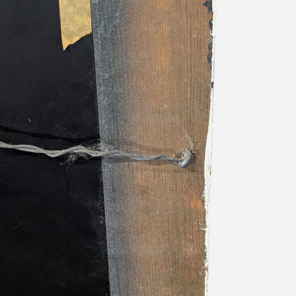 Wood Framed Mirror with Carving