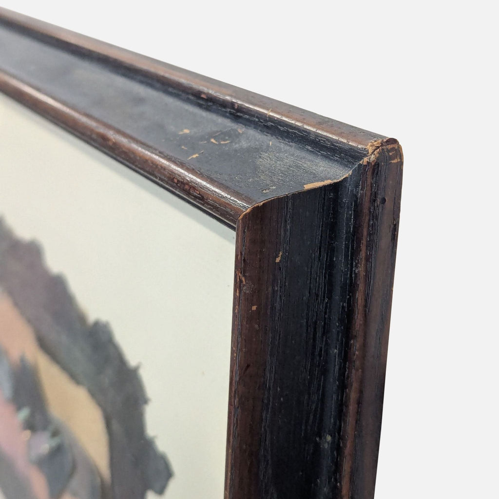 Framed Mixed Media Handmade Paper Abstract Art