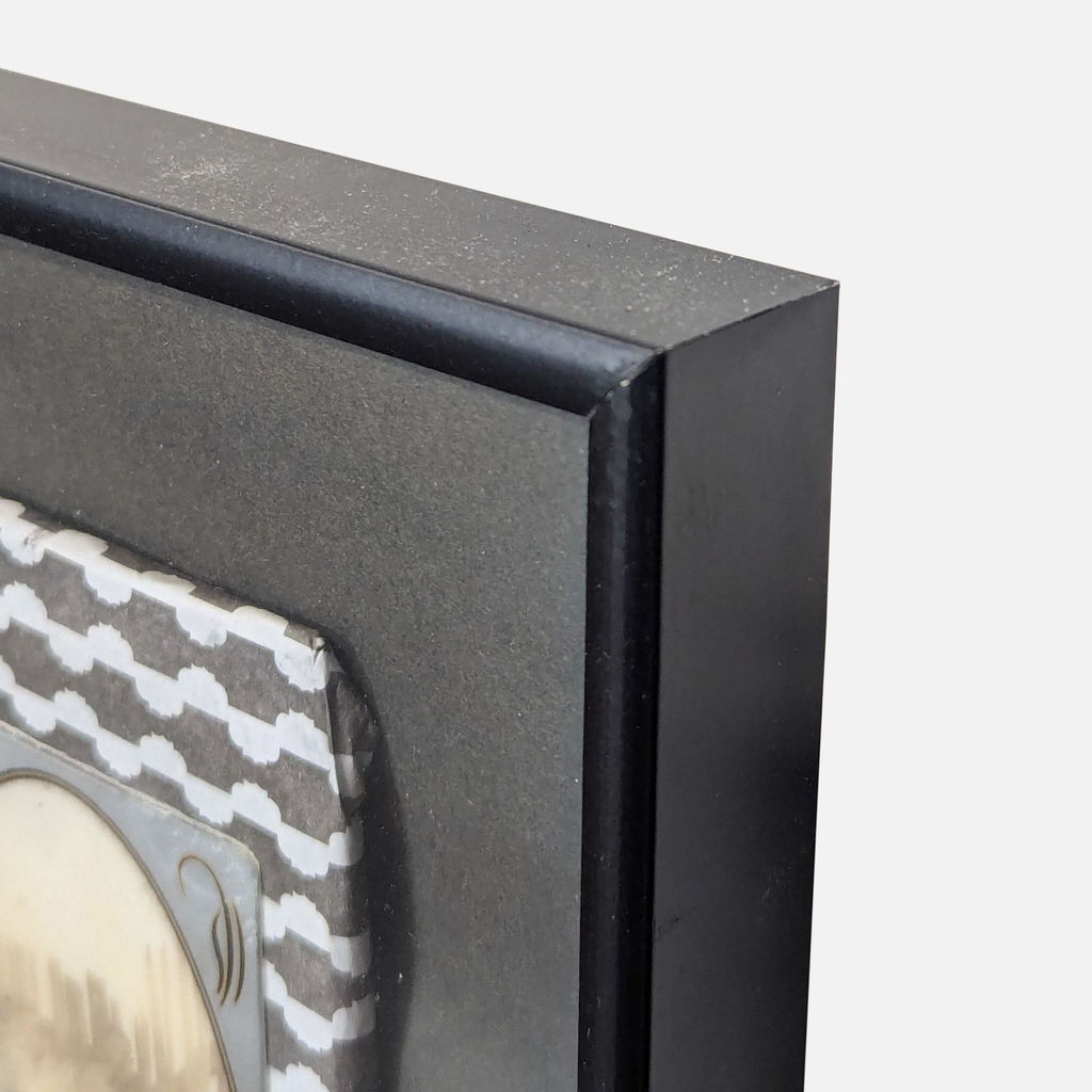 Unique Mixed Media Framed Art Collage with Vintage Photos and Postcard