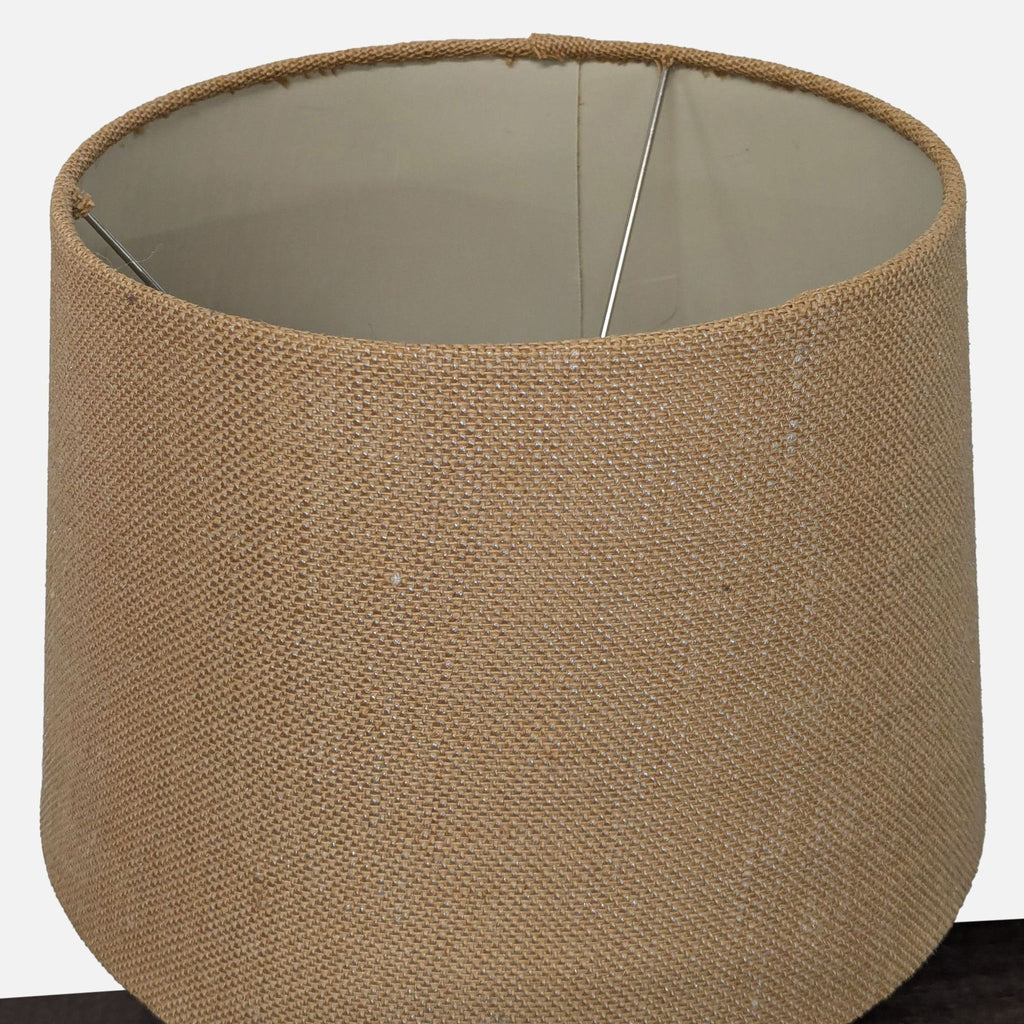 Classic White Ceramic Table Lamp with Textured Shade - Accepted Offer (47.37% discount)