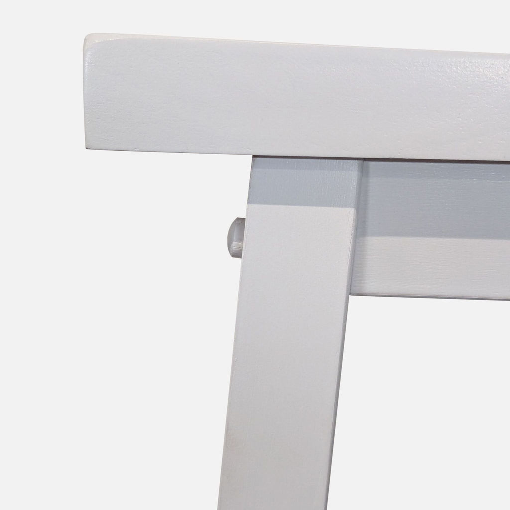 Solid Wood Saddle-Seat Counter Stool