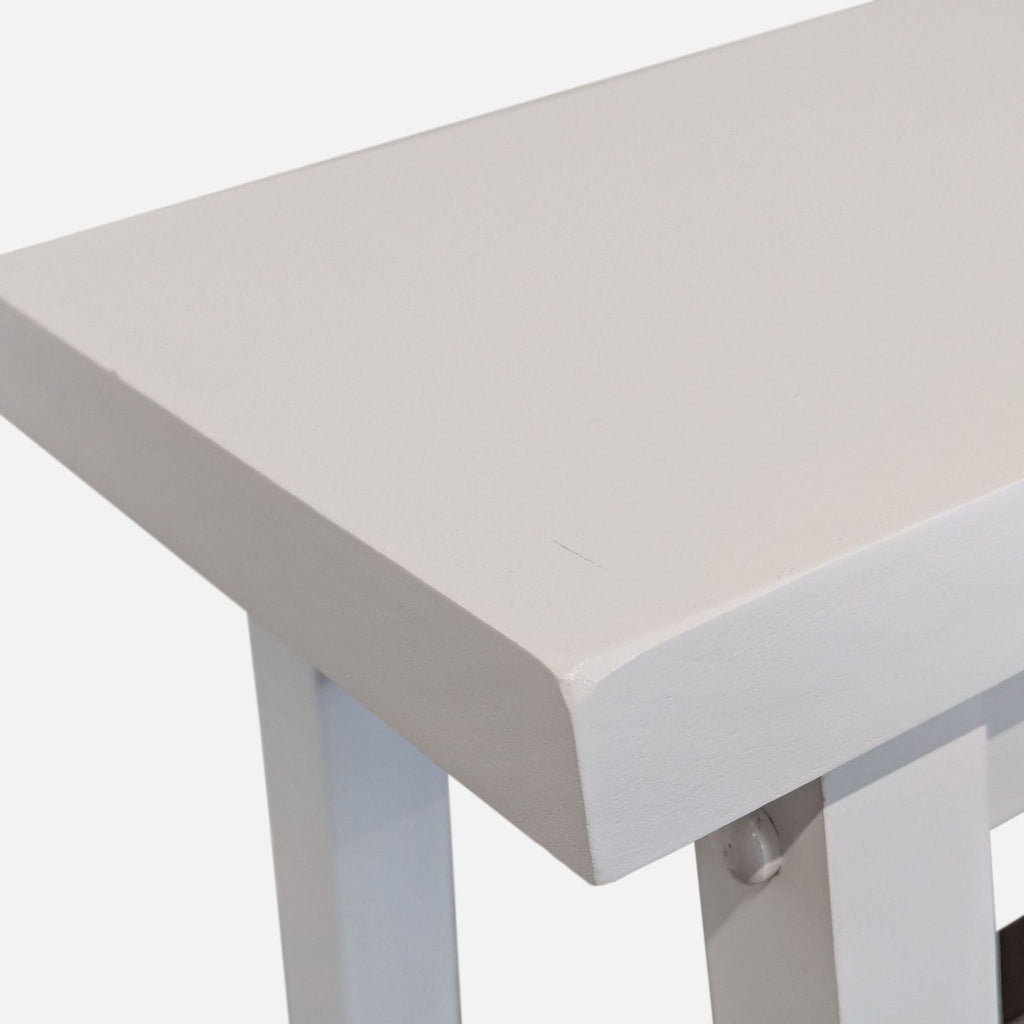 Solid Wood Saddle-Seat Counter Stool