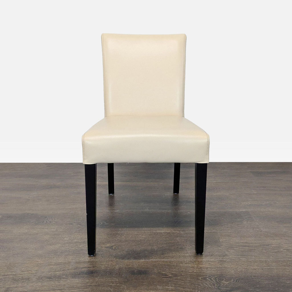 Set of Six Crate &Barrel Lowe Ivory Leather Dining Chairs - Accepted Offer (28.36% discount)