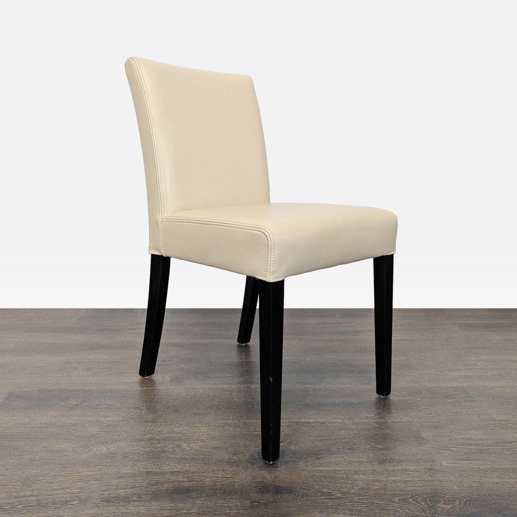 Set of Six Crate &Barrel Lowe Ivory Leather Dining Chairs - Accepted Offer (28.36% discount)