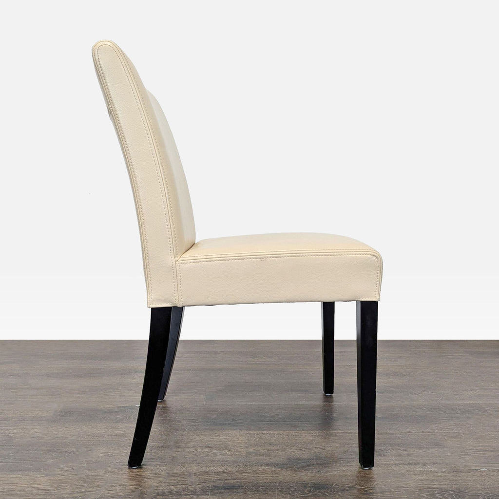 Set of Six Crate &Barrel Lowe Ivory Leather Dining Chairs - Accepted Offer (28.36% discount)