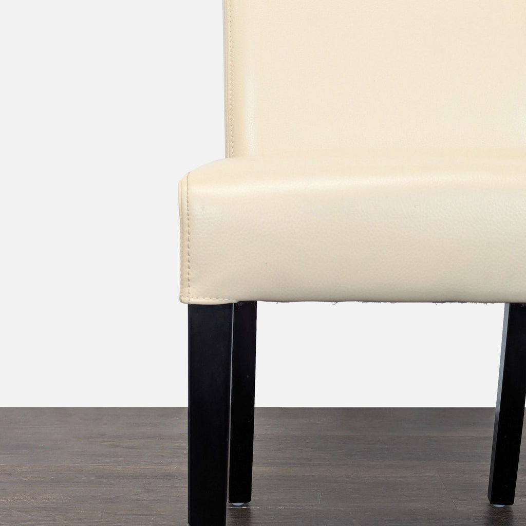 Set of Six Crate &Barrel Lowe Ivory Leather Dining Chairs - Accepted Offer (28.36% discount)