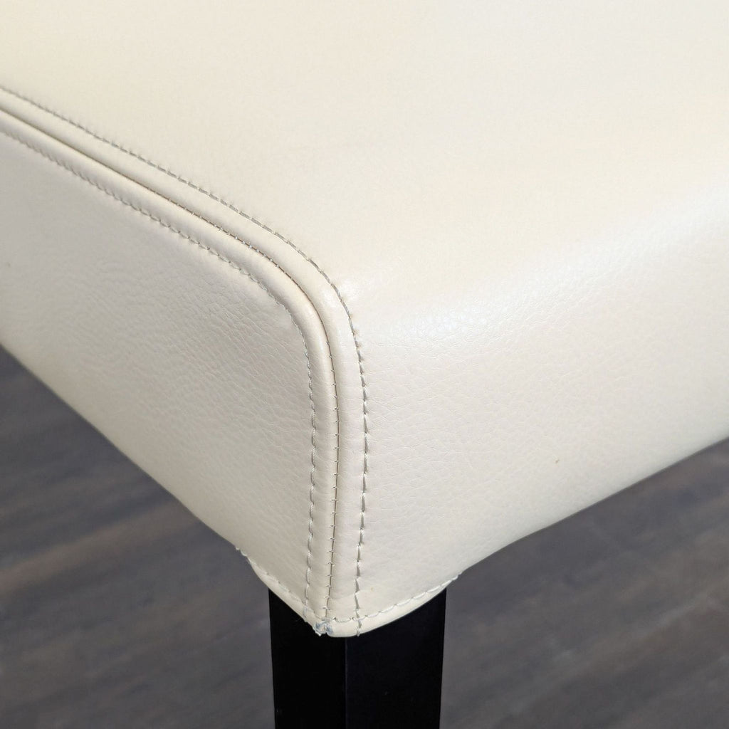 Set of Six Crate &Barrel Lowe Ivory Leather Dining Chairs - Accepted Offer (28.36% discount)