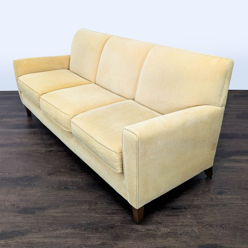 Room and Board 3-Seat Sofa in Light Beige Fabric