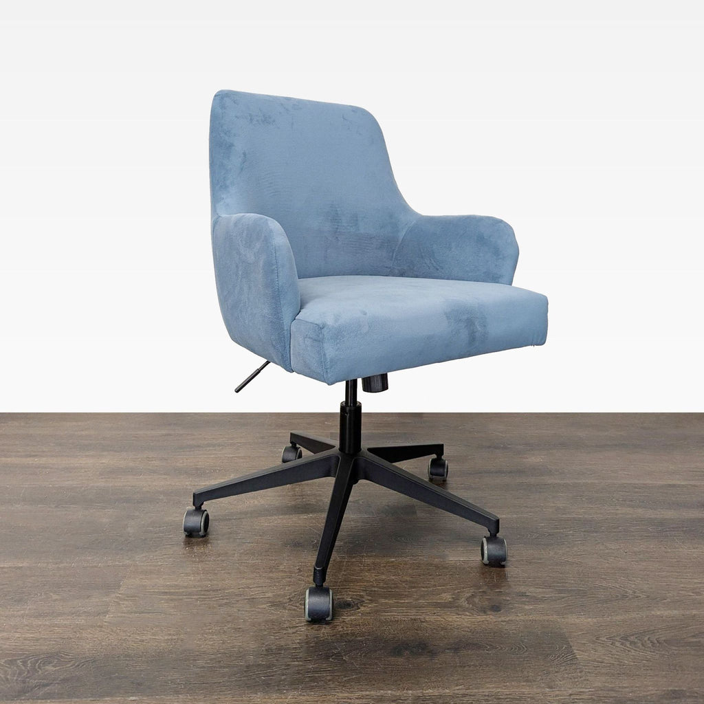Skyline Furniture Hudson Blue Office Chair with Swivel and Casters - Accepted Offer (13.67% discount)