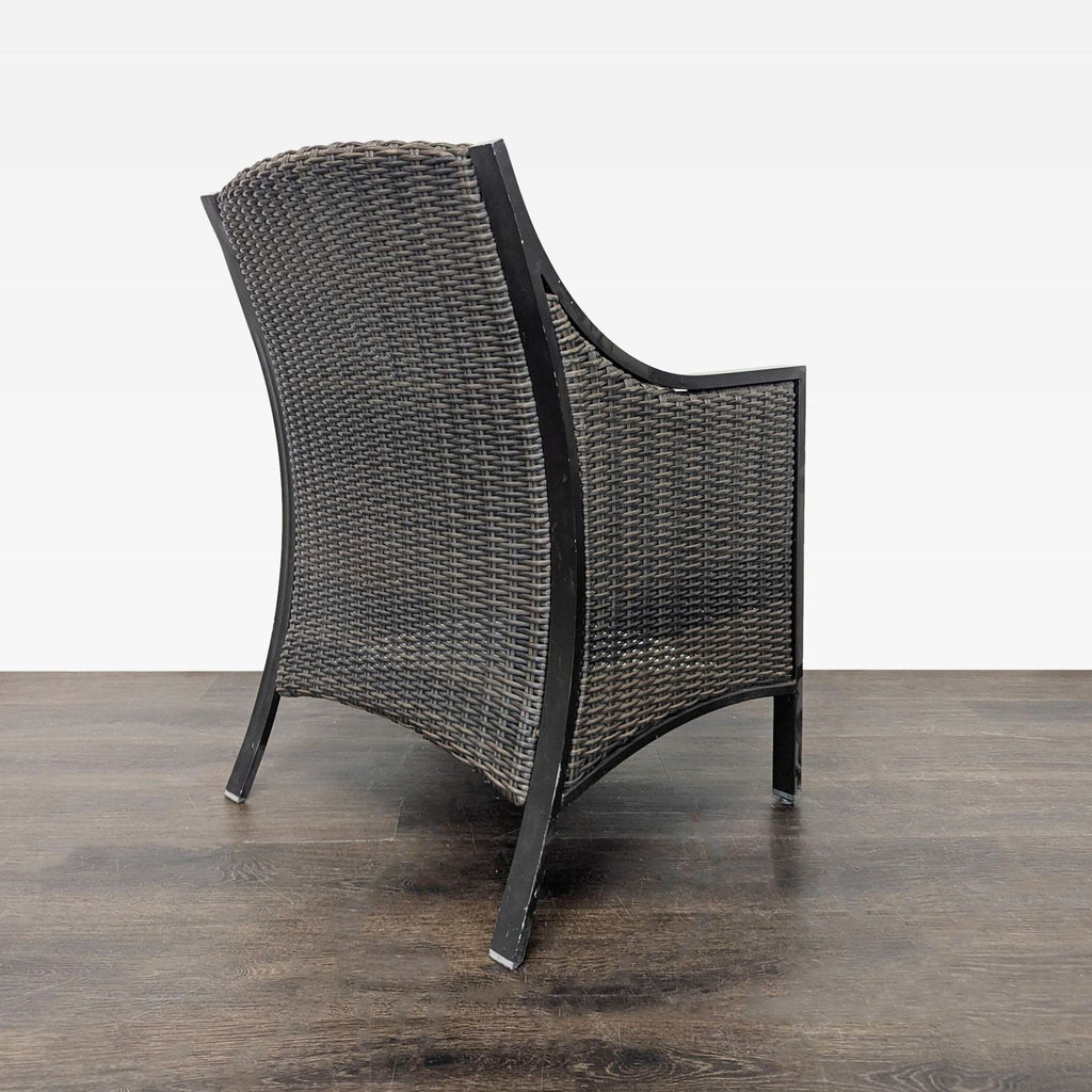 All Weather Wicker Patio Arm Chair with Cushion