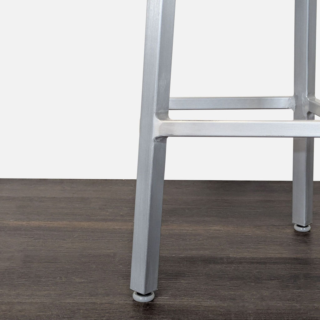 Crate & Barrel Brushed Aluminum Swivel Counter Stool - Accepted Offer (41.18% discount)
