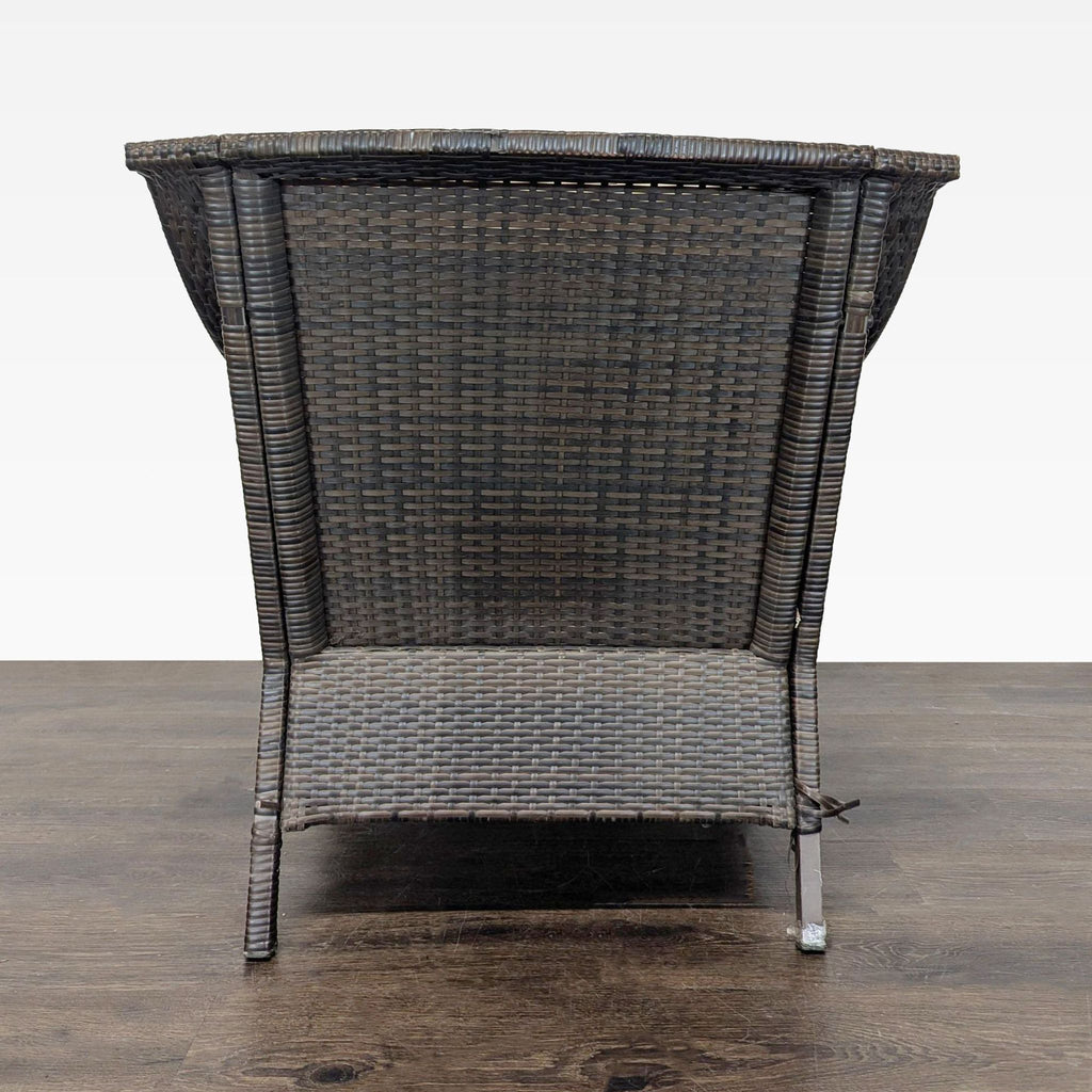 Threshold Outdoor All Weather Wicker Armchair with Cushions - Brown and Beige