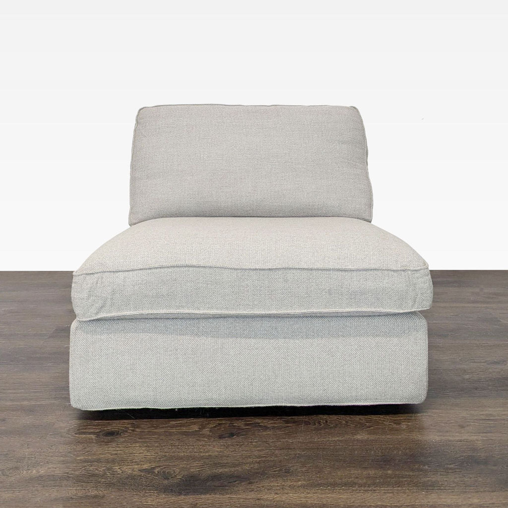 Modern Armless Lounge Chair with Plush Cushions - Accepted Offer (25.00% discount)