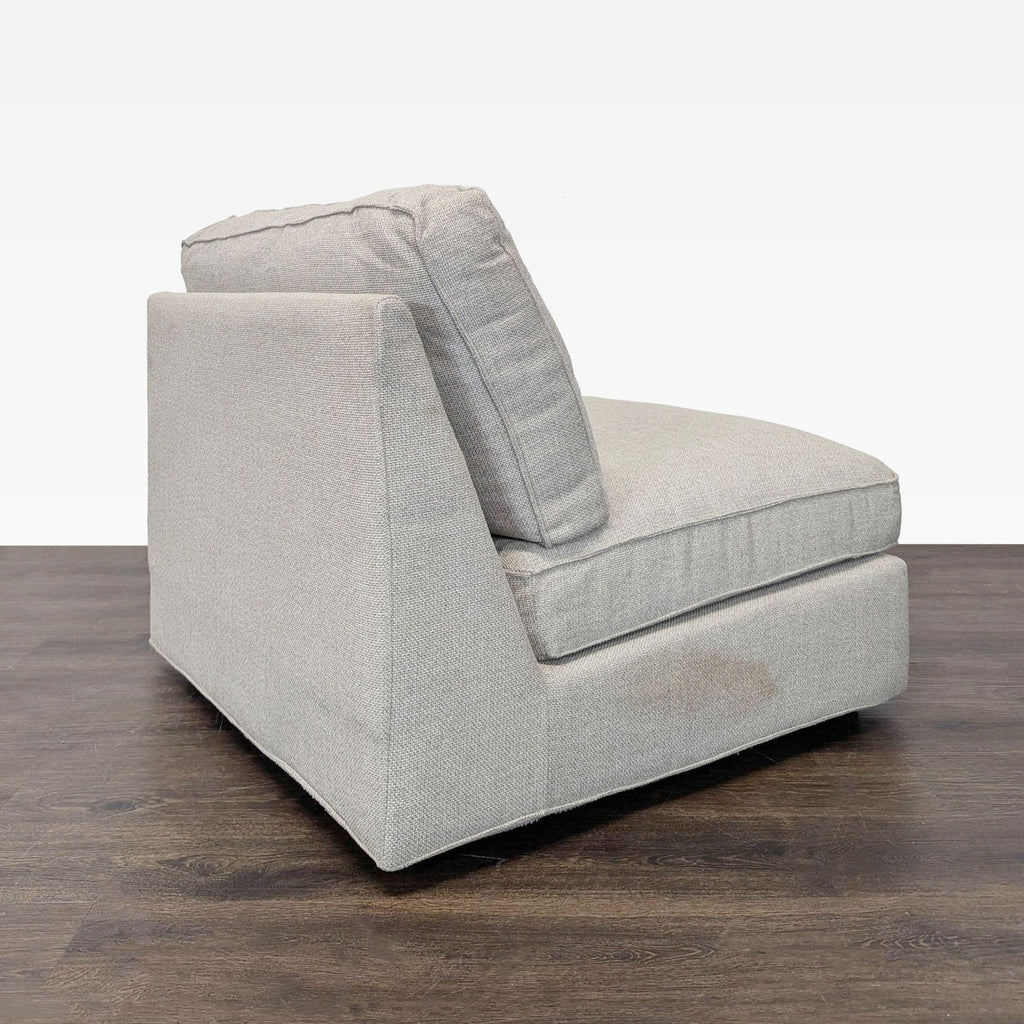 Modern Armless Lounge Chair with Plush Cushions - Accepted Offer (25.00% discount)
