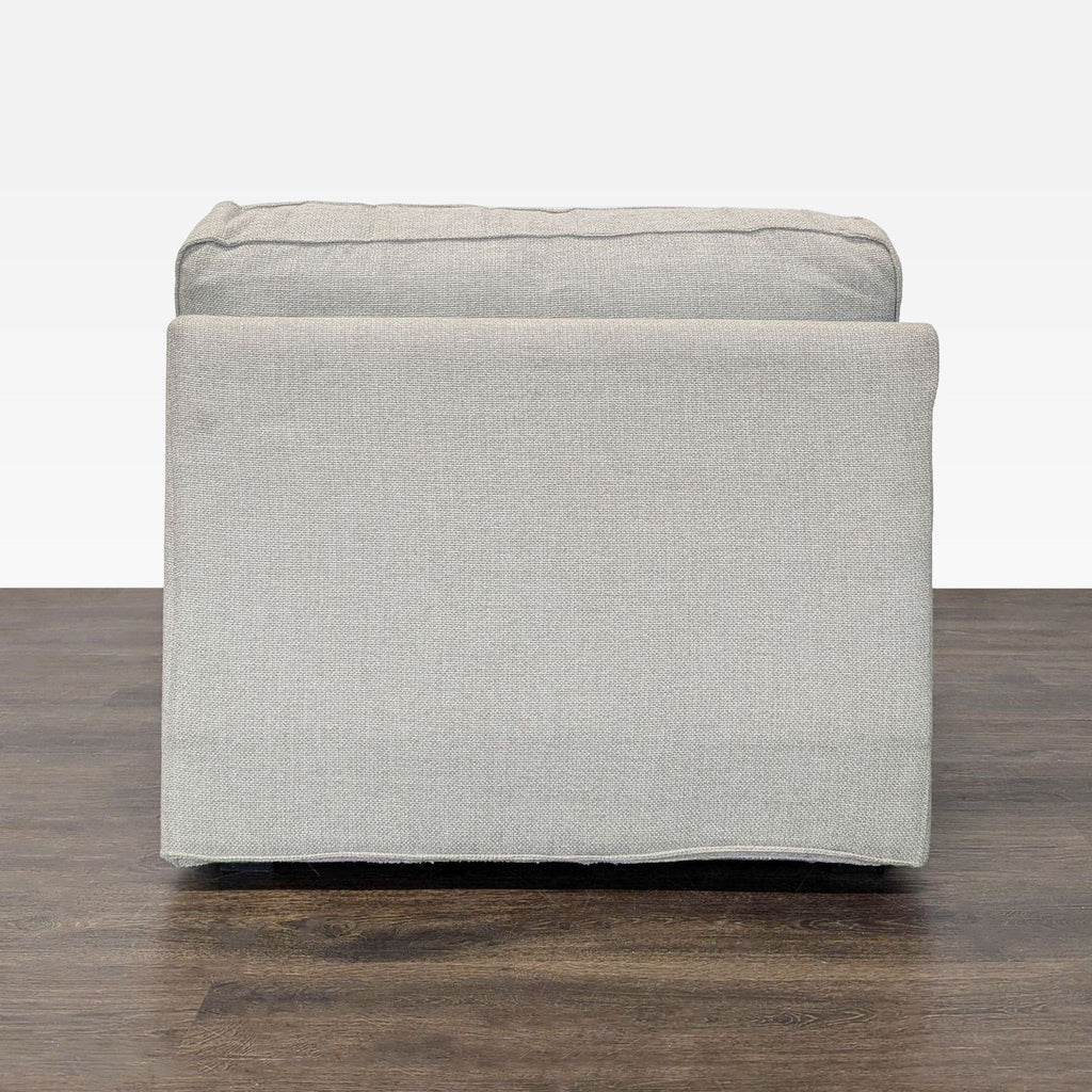 Modern Armless Lounge Chair with Plush Cushions