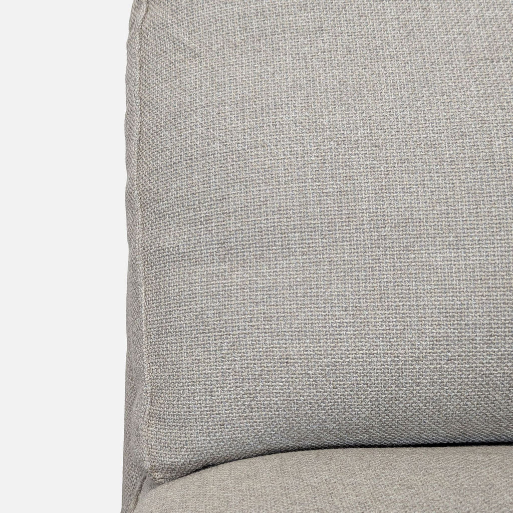 Modern Armless Lounge Chair with Plush Cushions