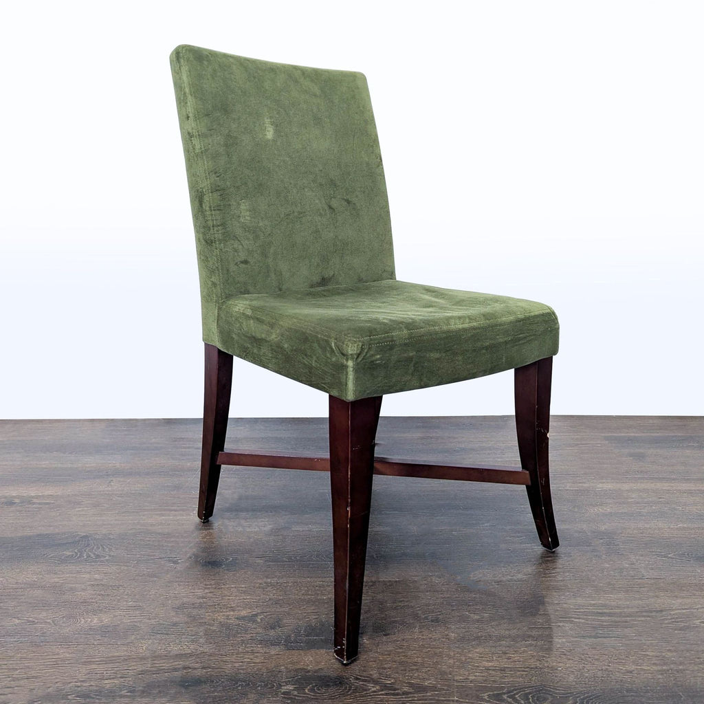 Set of Six Upholstered Dining Chairs With Wood Legs - Accepted Offer (10.62% discount)