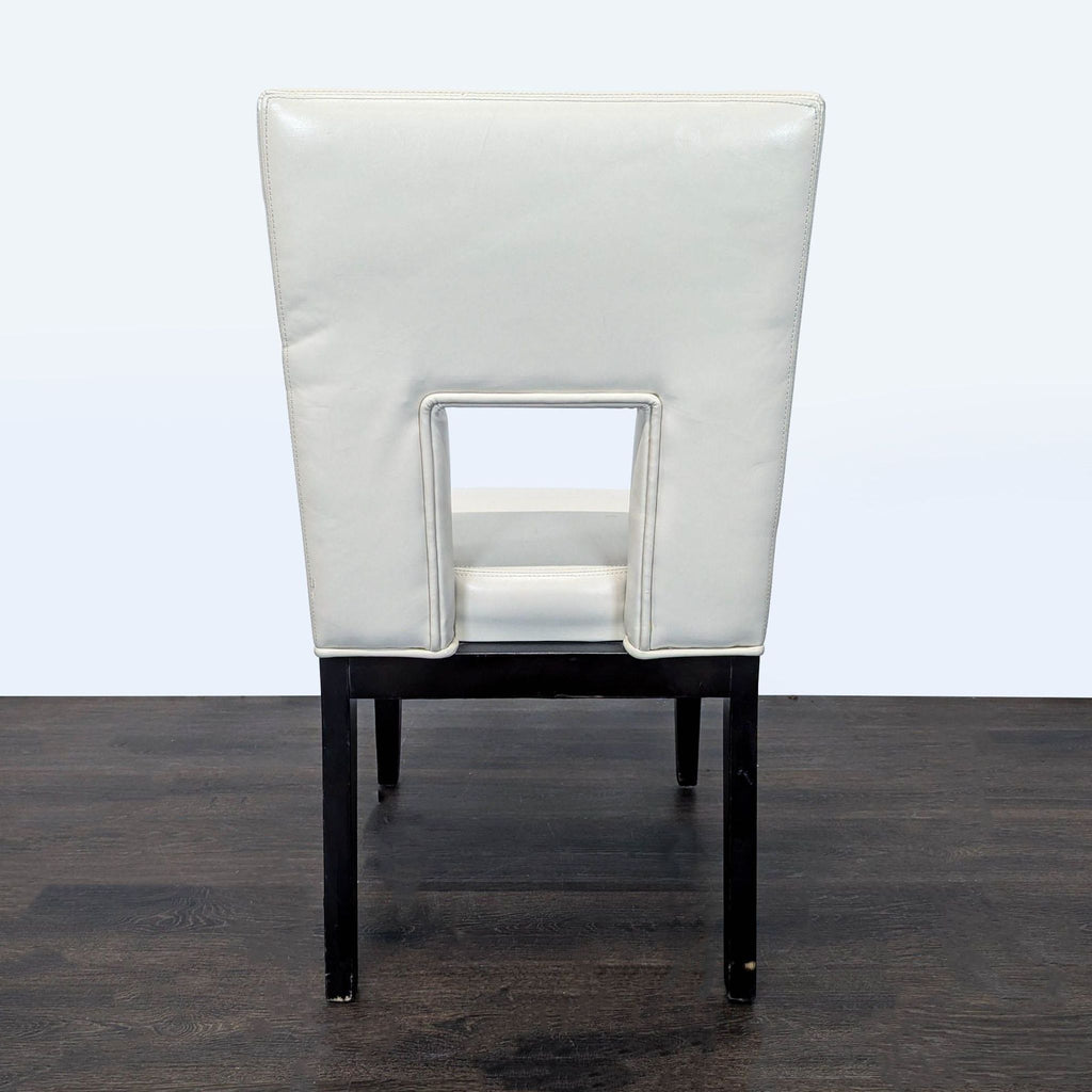 Pier 1 Imports Leather Dining Chair on Wood Legs