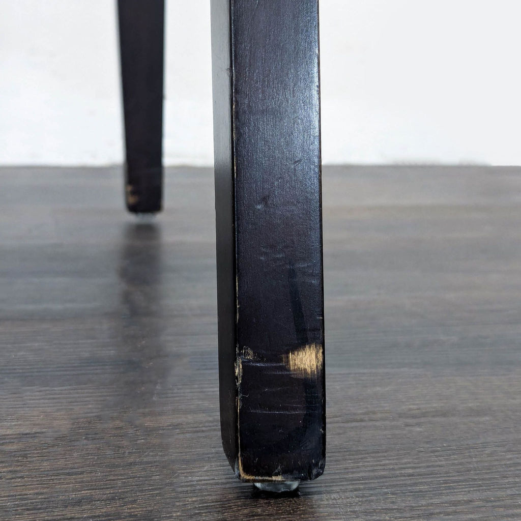 Pier 1 Imports Leather Dining Chair on Wood Legs