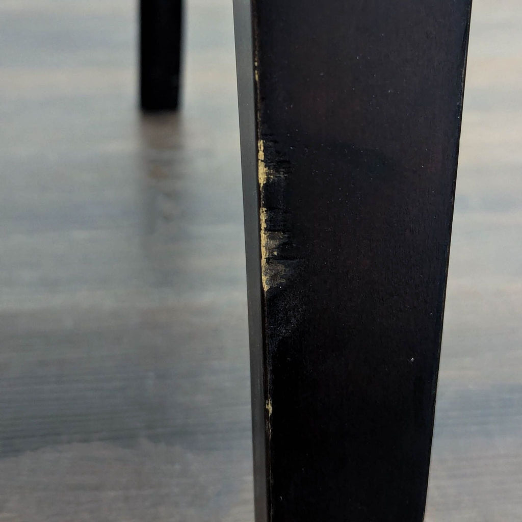 Pier 1 Imports Leather Dining Chair on Wood Legs