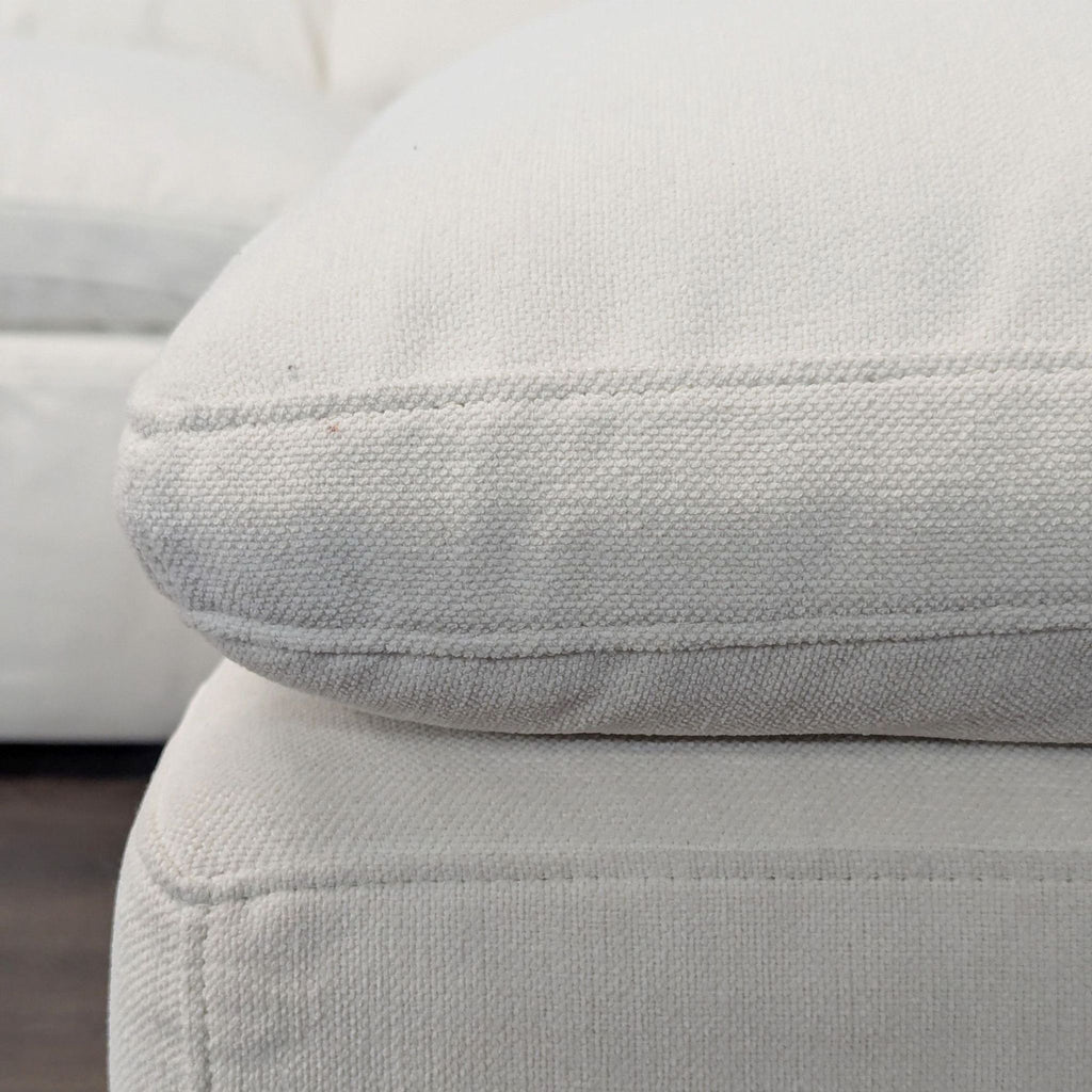 Restoration Hardware Cloud Large White Sectional Sofa with Chaise