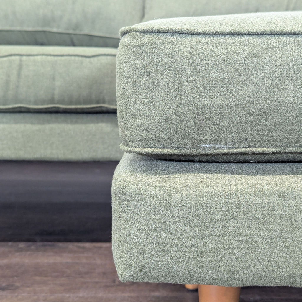 Joybird Preston Green Sectional Sofa with Chaise - Modern Design
