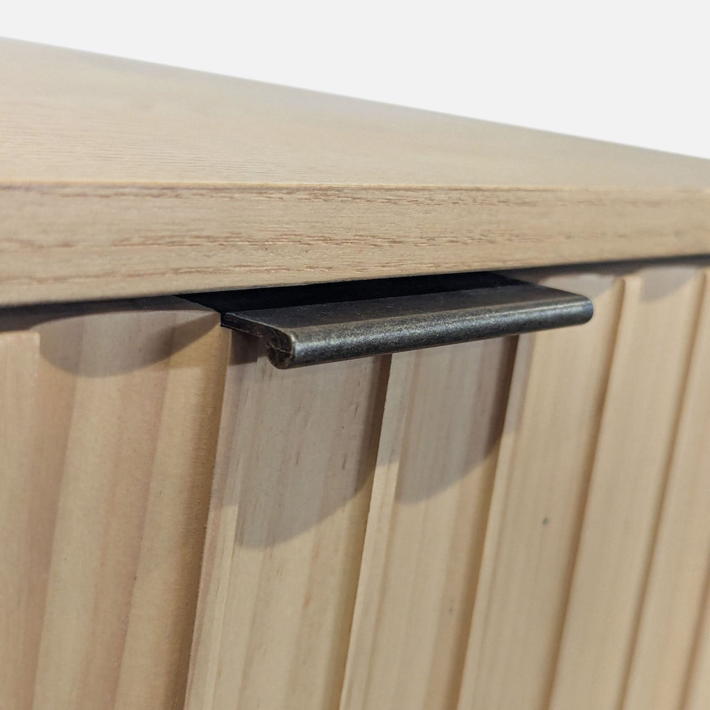Threshold With Studio McGee end table with fluted drawers and a spacious rectangular surface.