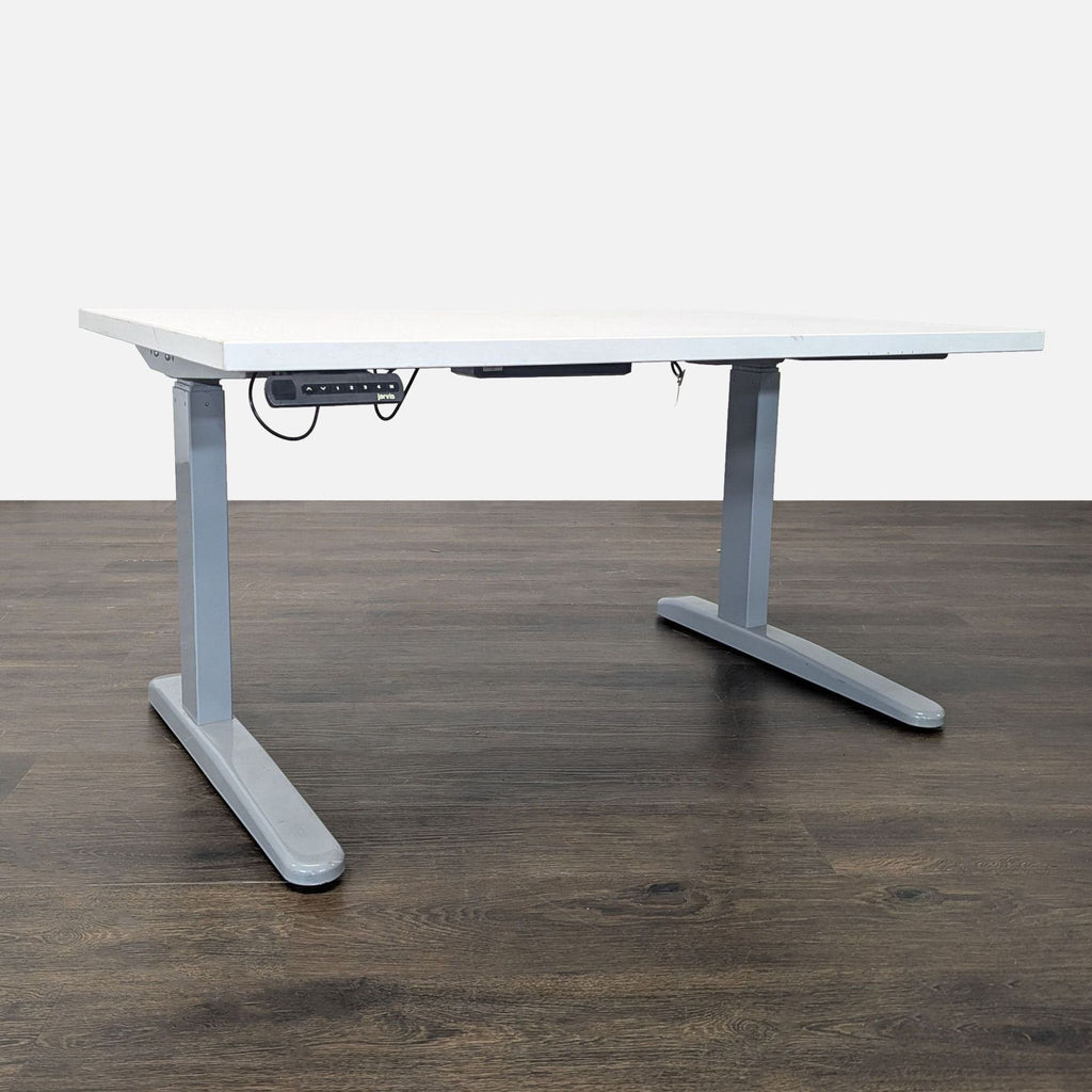 Jarvis Electric Adjustable Standing Desk - White Top, Programmable Height Settings - Accepted Offer (13.25% discount)