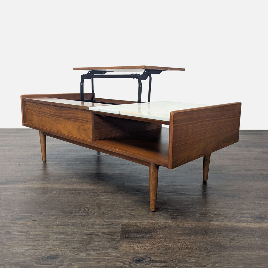 West Elm Marble & Wood Pop-UP Coffee Table - Accepted Offer (19.78% discount)