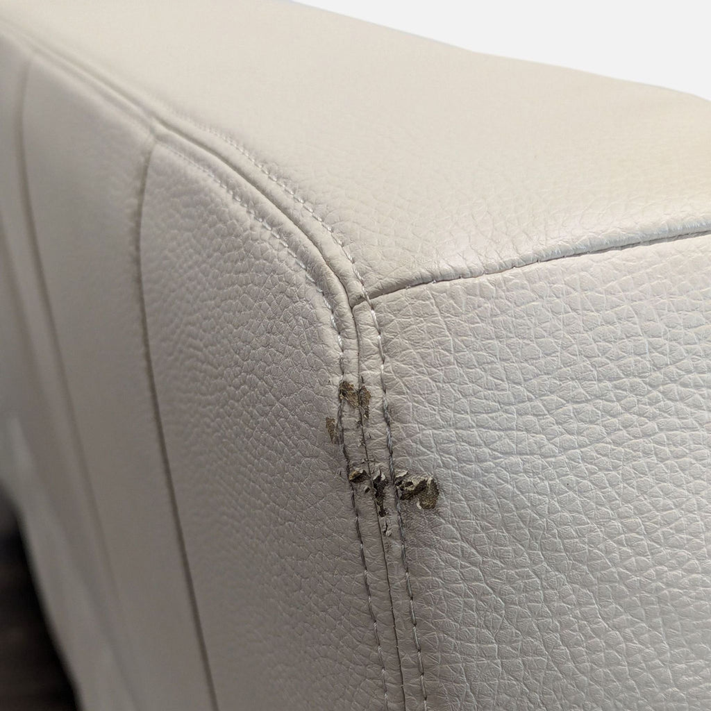 Ikea 3-Seat Cream Leather Reclining Sofa – Comfortable and Stylish