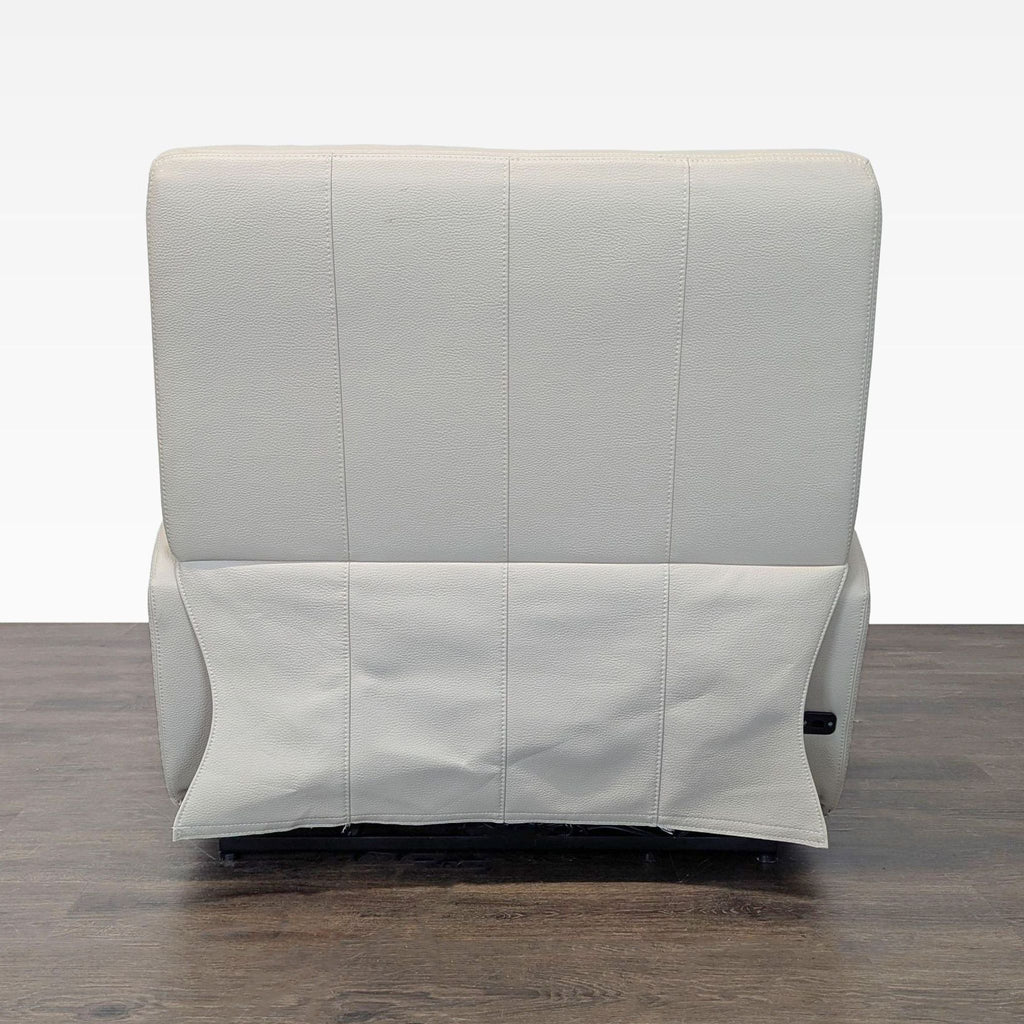 Ikea VÄNNÄS Beige Leather Lounge Recliner Chair