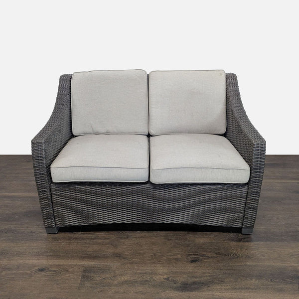Threshold Outdoor All Weather Wicker Loveseat Chair with Cushions - Accepted Offer (21.05% discount)