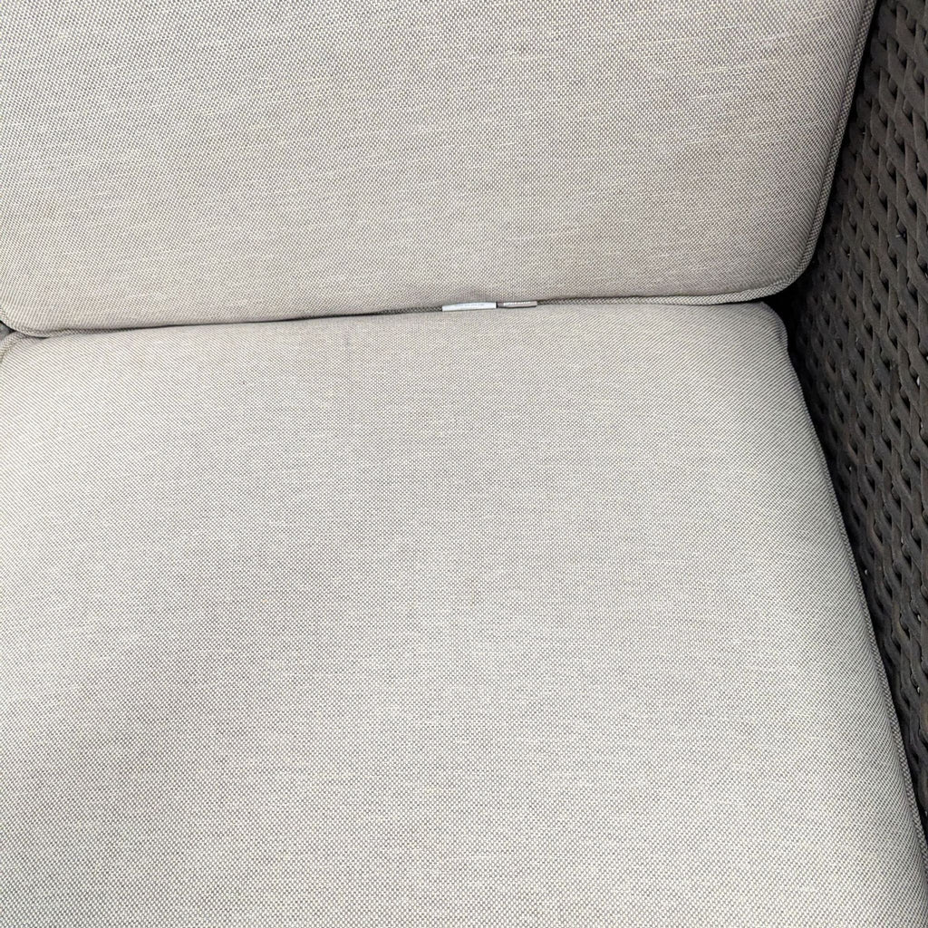 Threshold Outdoor All Weather Wicker Loveseat Chair with Cushions