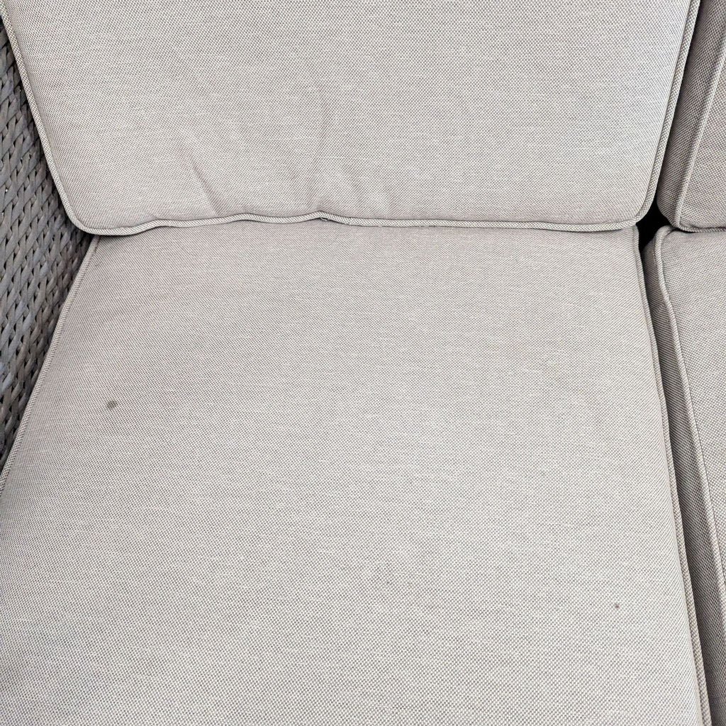 Threshold Outdoor All Weather Wicker Loveseat Chair with Cushions