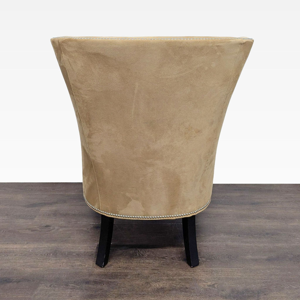 Williams Sonoma Home Tan Lounge Chair with Nailhead Trim