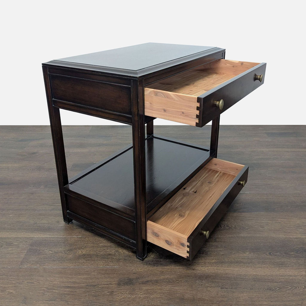 2. Stylish End Table by Restoration Hardware featuring minimalist design, perfect as a side table in any space.