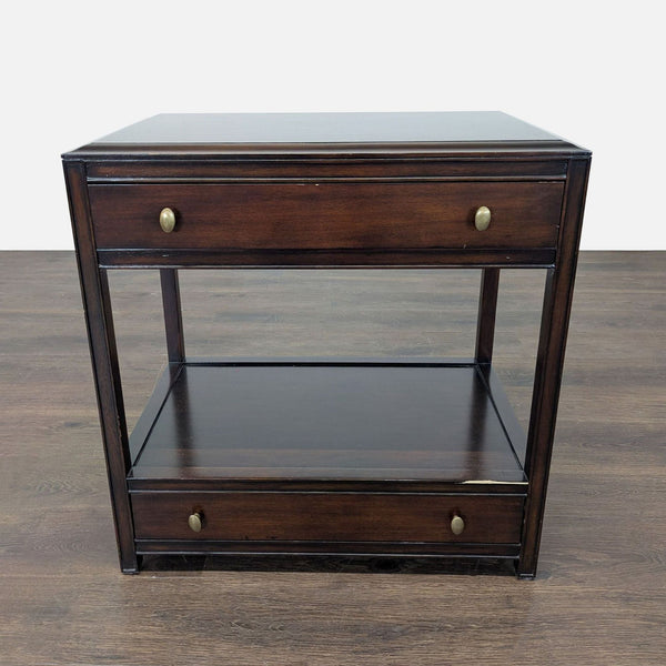1. Modern Restoration Hardware end table with sleek lines, suited for contemporary living rooms or bedrooms.