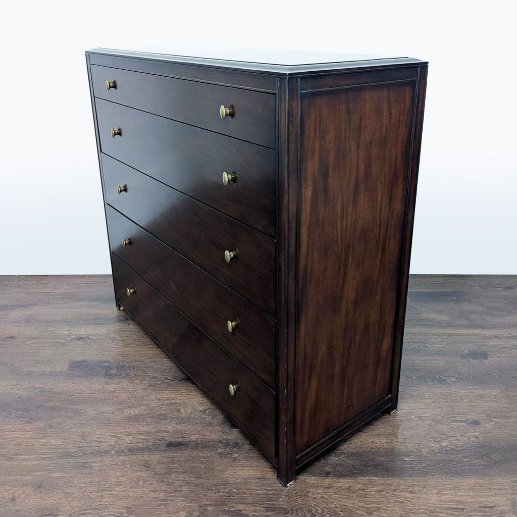 Restoration Hardware Mahogany Classic 5-Drawer Dresser in Dark Wood