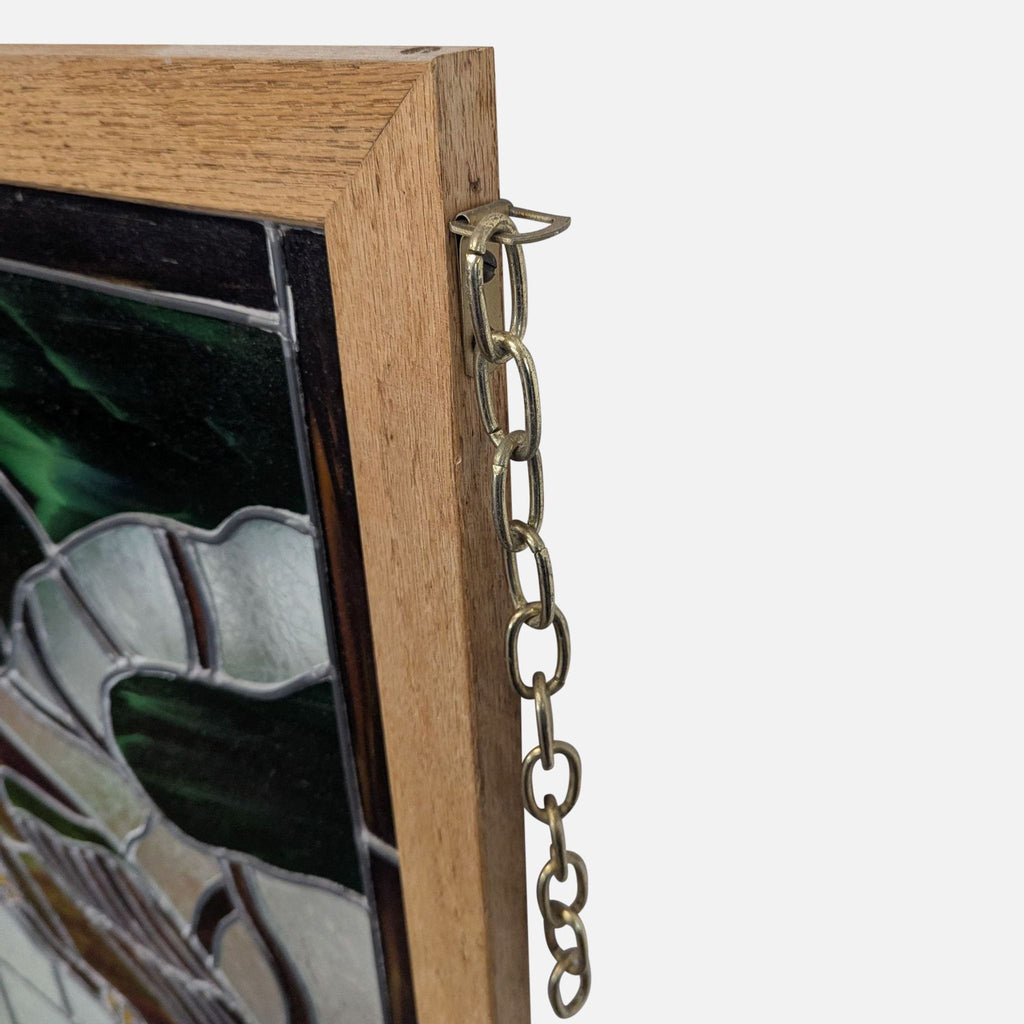 Stained-Glass Parrot in Wood Frame - Accepted Offer (30.23% discount)