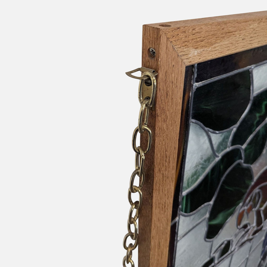 Stained-Glass Parrot in Wood Frame - Accepted Offer (30.23% discount)