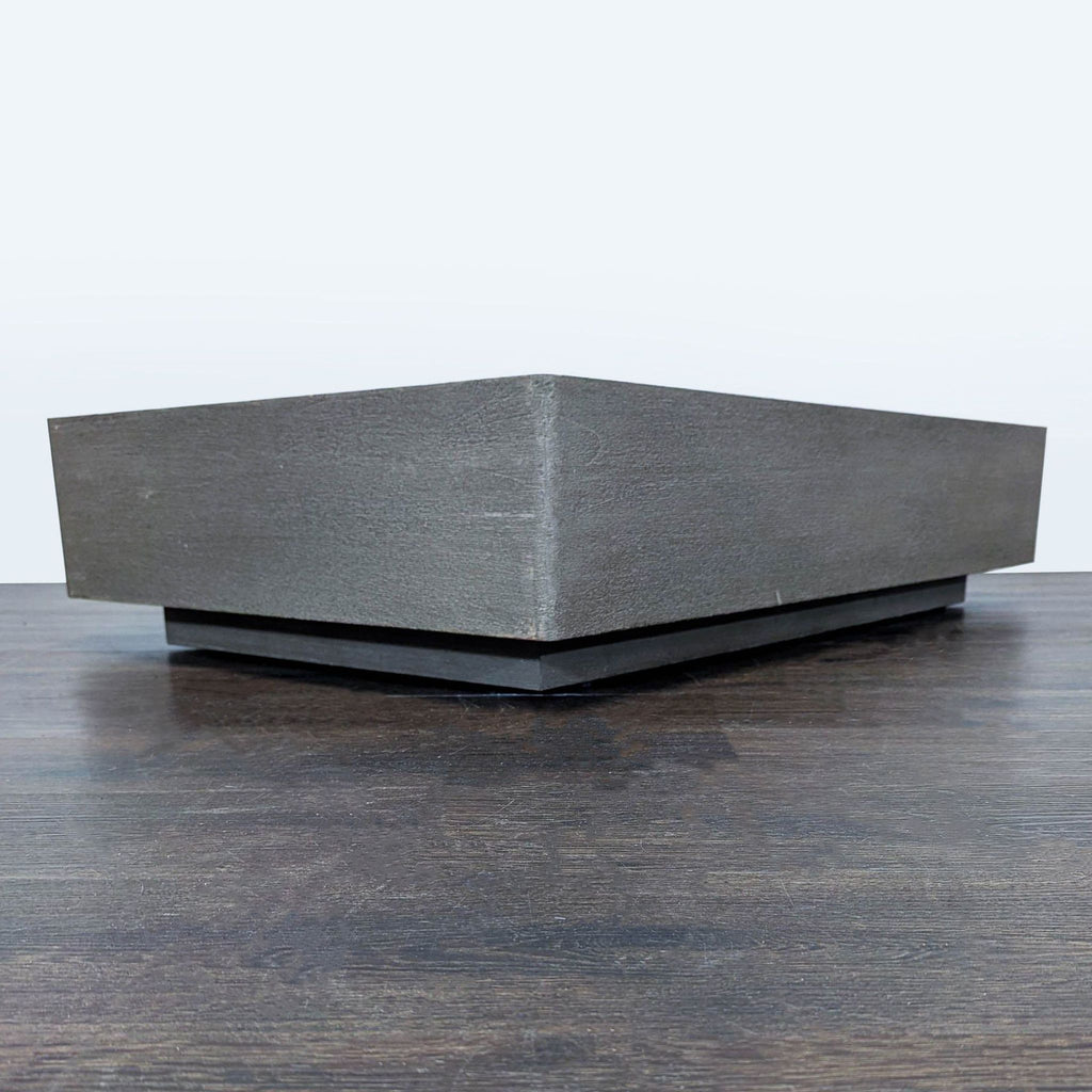 Restoration Hardware Maya Weathered Teak Modern Outdoor Coffee Table