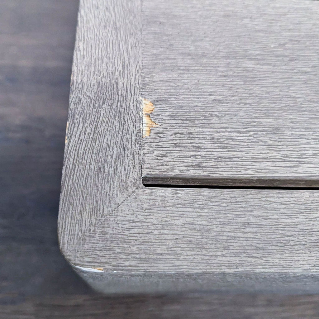 Restoration Hardware Maya Weathered Teak Modern Outdoor Coffee Table