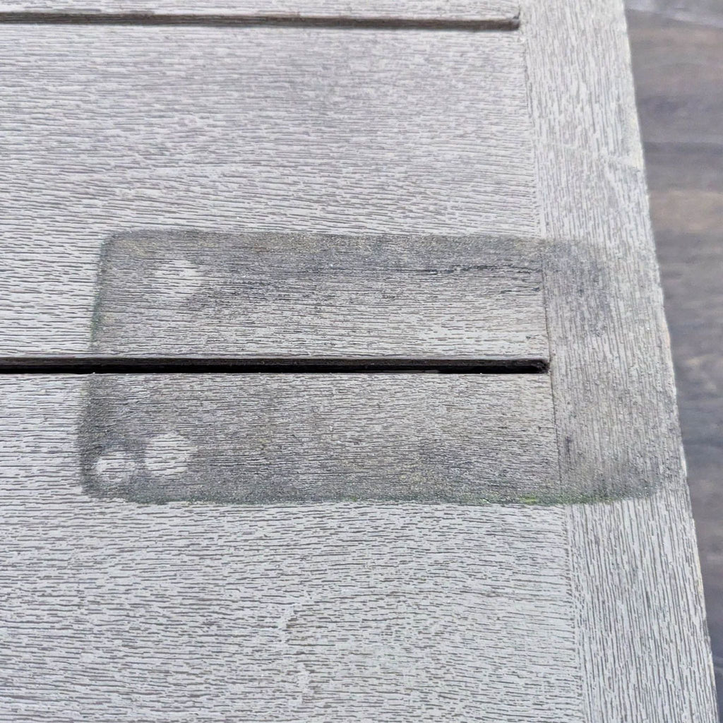 Restoration Hardware Maya Weathered Teak Modern Outdoor Coffee Table