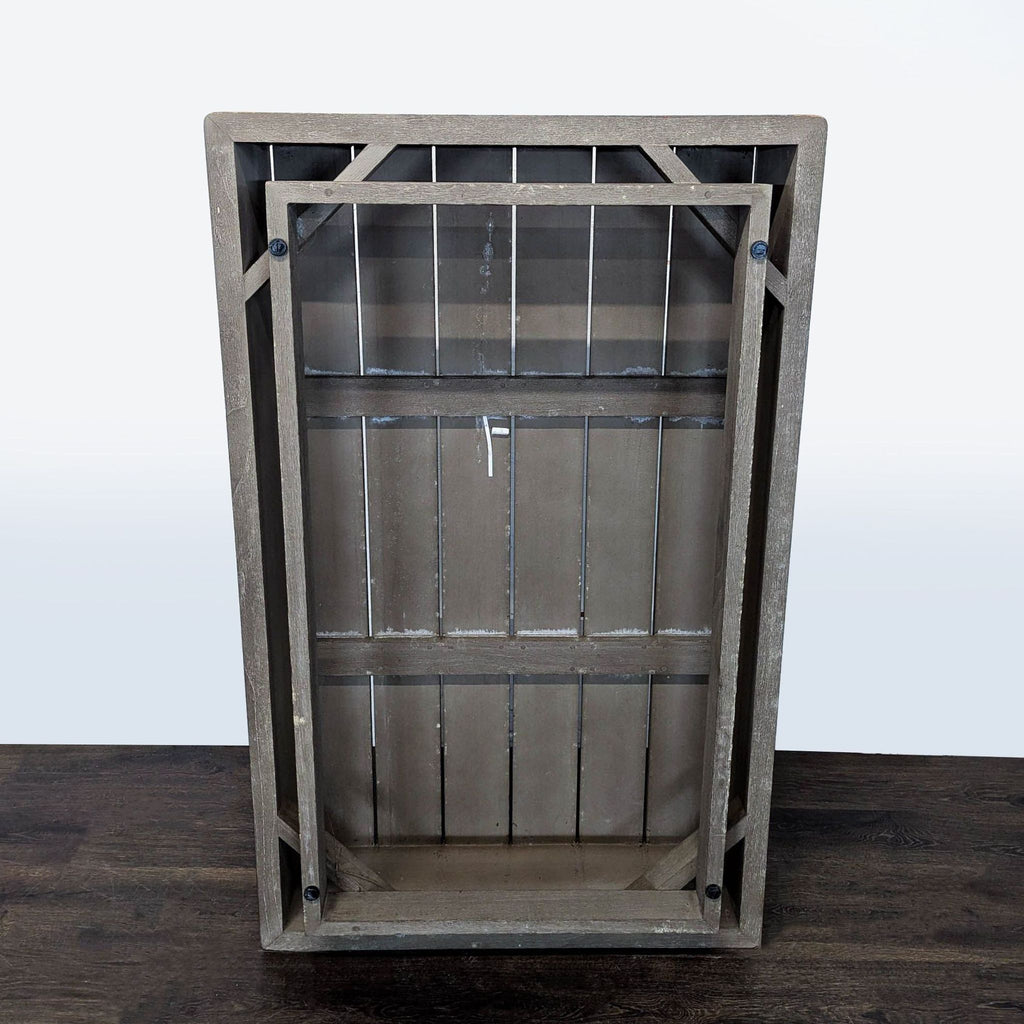 Restoration Hardware Maya Weathered Teak Modern Outdoor Coffee Table