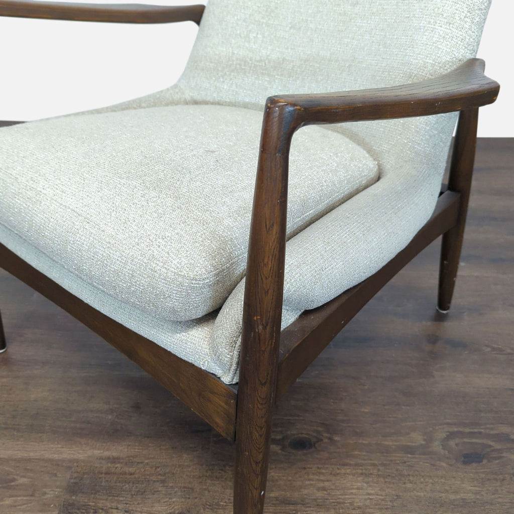 Four Hands Braden Modern Lounge Chair with Wooden Frame and Light Upholstery